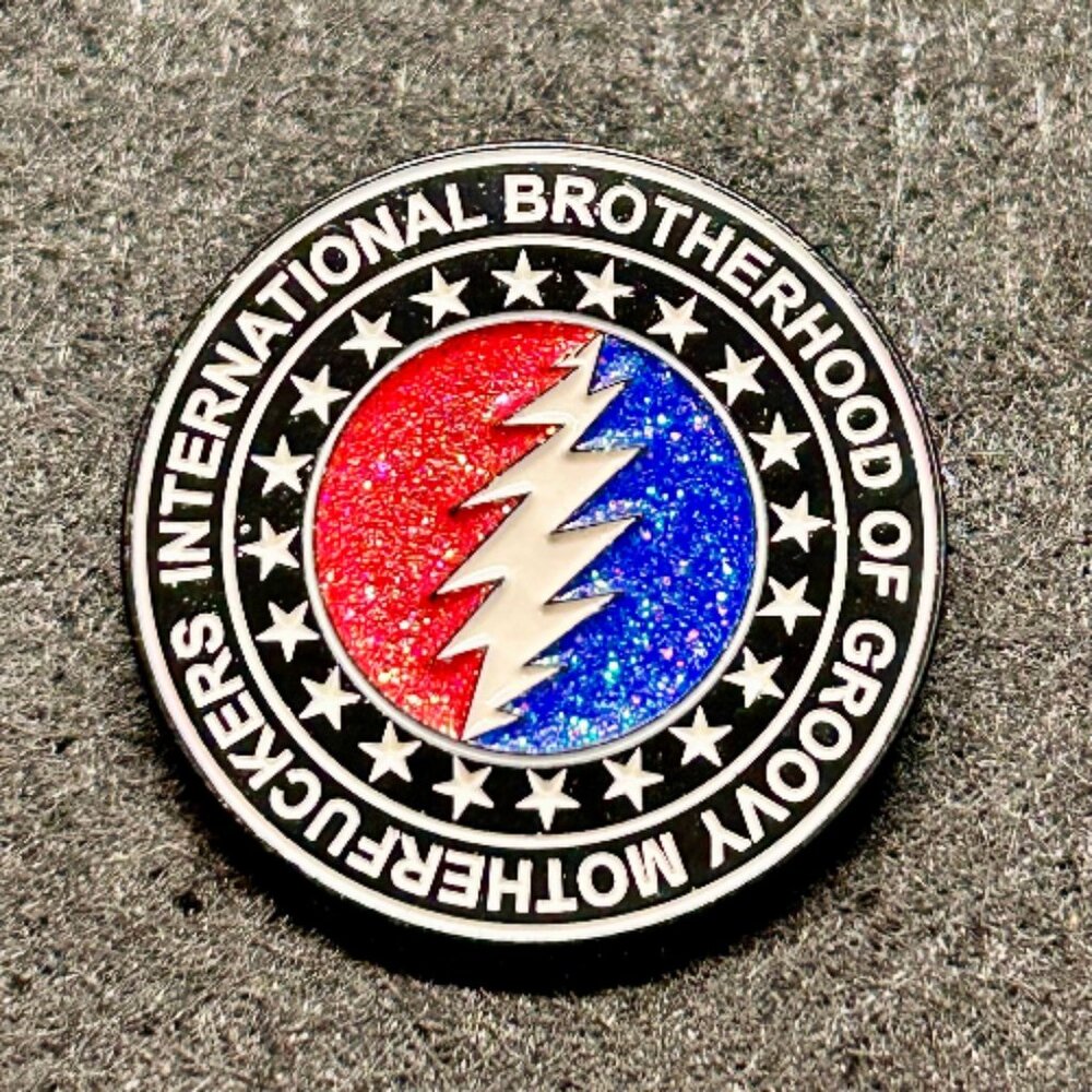 International Brotherhood of Groovy Motherf*****s Lapel Hat Pin